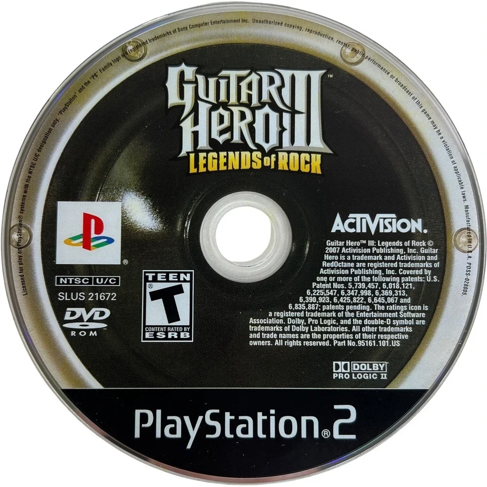 Guitar Hero 3 III Legends of Rock PlayStation 2 PS2 CIB Complete Manual Stickers